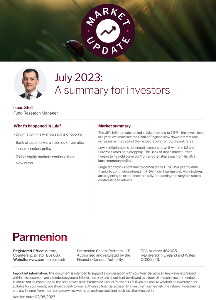 Parmenion Market Update July 2023