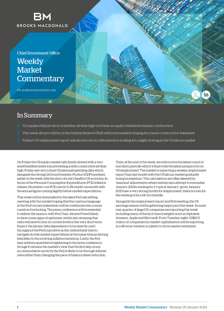 Market Commentary